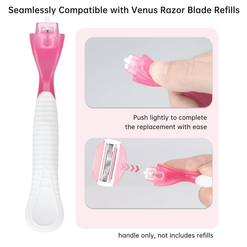 TEITEAI Replacement Razor Handle Compatible with Venus only (Red) - Image 2